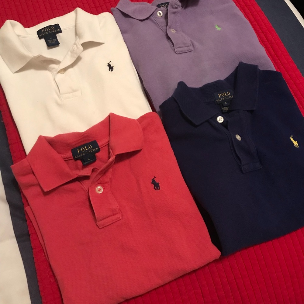 Ralph Lauren polos (QTY 4)